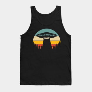 Retro UFO Forest Tank Top